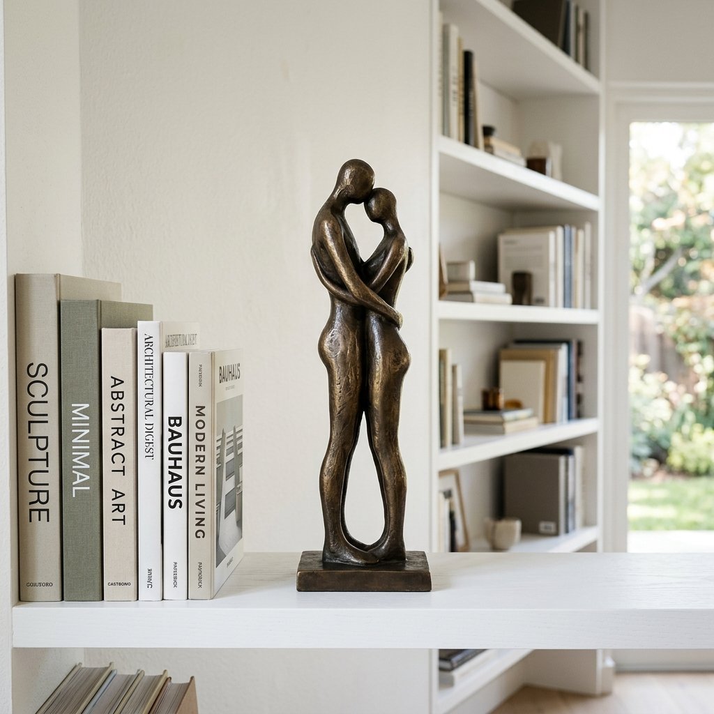 Modern bronze sculpture representing core craftsmanship values